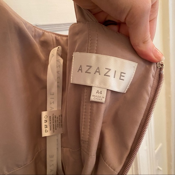 AZAZIE Jay Bridesmaid Dress in Taupe - Picture 5 of 9